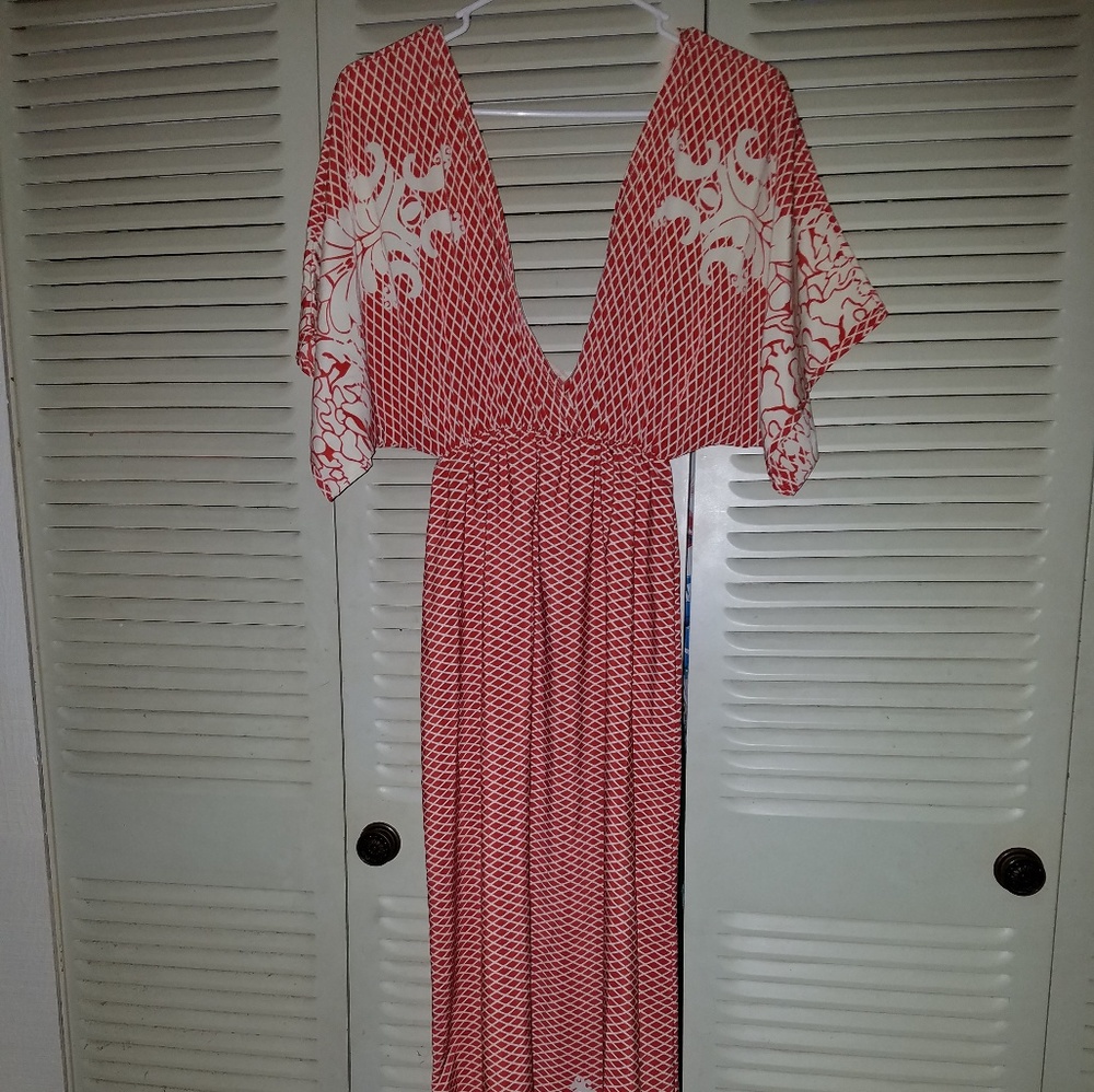 Kimono style maxi dress